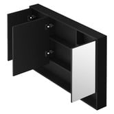 Arbour &amp; Nook Meriden 1200mm LED Mirrored Shaving Cabinet with Open Shelf