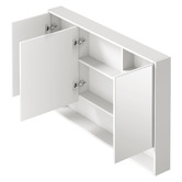 Arbour &amp; Nook Meriden 1200mm LED Mirrored Shaving Cabinet with Open Shelf