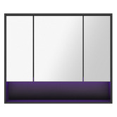 Arbour &amp; Nook Meriden 900mm LED Mirrored Shaving Cabinet with Open Shelf