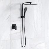 Arbour &amp; Nook Declan Square Short Twin Shower Mixer Set