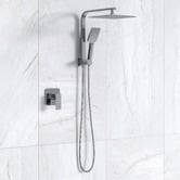 Arbour &amp; Nook Declan Square Short Twin Shower Mixer Set