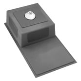 Arbour &amp; Nook Aysel 870mm Single Kitchen Sink with Drainer