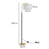 Arbour &amp; Nook Maelle Floor Lamp with Foot Switch