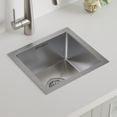 Caspian Cove Alistair 340mm Single Stainless Steel Kitchen Sink