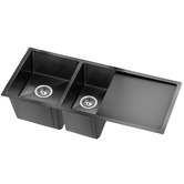Caspian Cove Kalypso 1000mm Double Kitchen Sink with Drainer