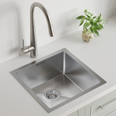 Caspian Cove Agnes 440mm Single Stainless Steel Kitchen Sink