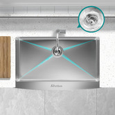 Caspian Cove Maud 810mm Single Stainless Kitchen Sink