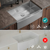 Caspian Cove Maud 810mm Single Stainless Kitchen Sink