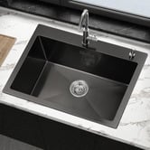 Caspian Cove Costa 600mm Single Stainless Steel Kitchen Sink