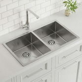 Caspian Cove Agnes 770mm Double Stainless Steel Kitchen Sink