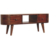 Solid State Studio Ares 2 Drawer Mango Wood TV Unit