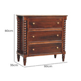 Solid State Studio Ember Mango Wood 3 Drawer Chest