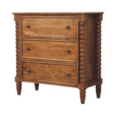 Solid State Studio Ember Mango Wood 3 Drawer Chest