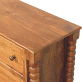 Solid State Studio Ember Mango Wood 3 Drawer Chest