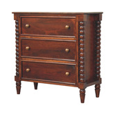 Solid State Studio Ember Mango Wood 3 Drawer Chest