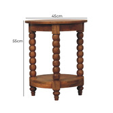 Solid State Studio Lasso Mango Wood Side Table