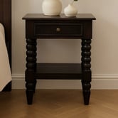 Solid State Studio Ember Mango Wood Bedside Table