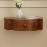 Solid State Studio Hailee Mango Wood Wall-Mounted Bedside Table