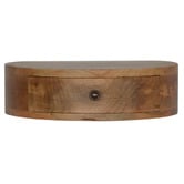 Solid State Studio Hailee Mango Wood Wall-Mounted Bedside Table