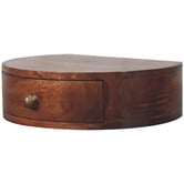 Solid State Studio Hailee Mango Wood Wall-Mounted Bedside Table