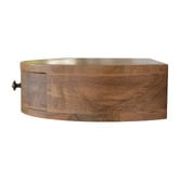 Solid State Studio Hailee Mango Wood Wall-Mounted Bedside Table