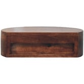 Solid State Studio Hailee Mango Wood Wall-Mounted Bedside Table