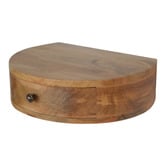 Solid State Studio Hailee Mango Wood Wall-Mounted Bedside Table