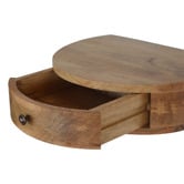 Solid State Studio Hailee Mango Wood Wall-Mounted Bedside Table