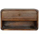 Solid State Studio Kilea Mango Wood Wall-Mounted Bedside Table