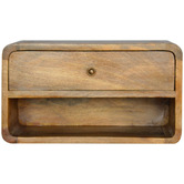 Solid State Studio Kilea Mango Wood Wall-Mounted Bedside Table