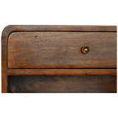 Solid State Studio Kilea Mango Wood Wall-Mounted Bedside Table