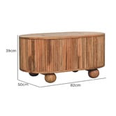 Solid State Studio Tatum Mango Wood Storage Coffee Table