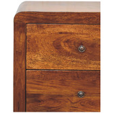 Solid State Studio Dean 3 Drawer Mango Wood Bedside Table