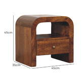 Solid State Studio Henley Mango Wood Bedside Table