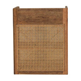 Solid State Studio Jenna Mango Wood &amp; Rattan Bedside Table