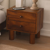 Solid State Studio Avery Mango Wood Bedside Table