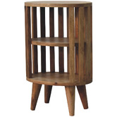 Solid State Studio Gardenia 2 Shelf Mango Wood Bedside Table