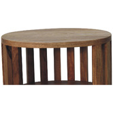 Solid State Studio Gardenia 2 Shelf Mango Wood Bedside Table