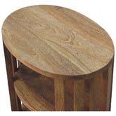 Solid State Studio Gardenia 2 Shelf Mango Wood Bedside Table