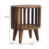 Solid State Studio Gardenia Mango Wood Bedside Table