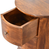 Solid State Studio Feline Mango Wood Bedside Table