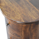 Solid State Studio Feline Mango Wood Bedside Table