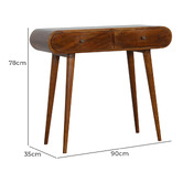 Solid State Studio Alexis Mango Wood Console Table