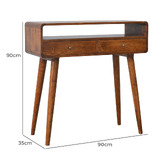Solid State Studio Artemis 90cm Mango Wood Console Table
