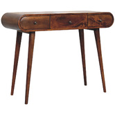 Solid State Studio Natalia Mango Wood Dressing Table with Mirror