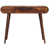 Solid State Studio Natalia Mango Wood Dressing Table with Mirror