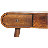 Solid State Studio Natalia Mango Wood Dressing Table with Mirror