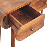 Solid State Studio Natalia Mango Wood Dressing Table with Mirror