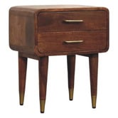 Solid State Studio Valenza Recycled Mango Wood Bedside Table