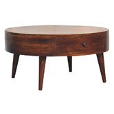 Solid State Studio Emorie Round Mango Wood Coffee Table